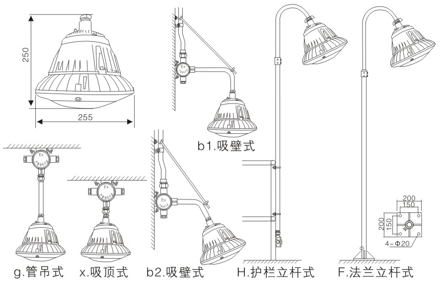 免维护防爆灯